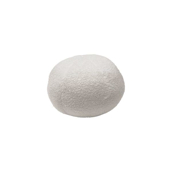 Coussin rond blanc bouclette ophelia